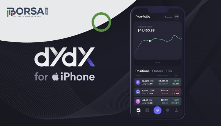 dYdX (DYDX)  iOS Mobil Uygulamasını Tanıttı